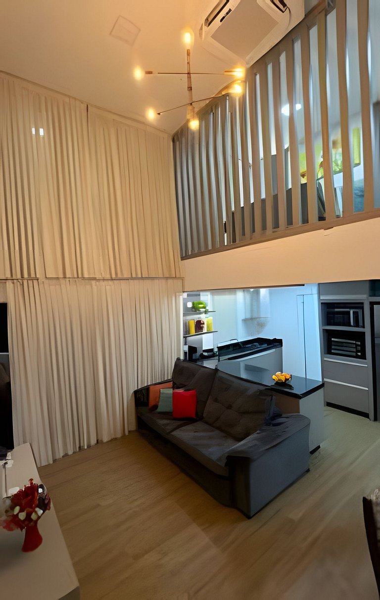 Apto Duplex Prímulas|1Q, Churrasqueira, Frente Av.