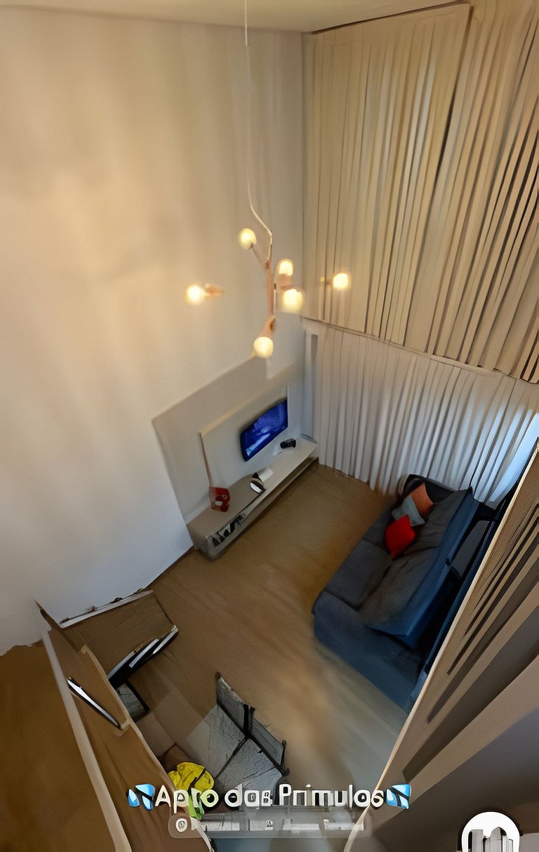 Apto Duplex Prímulas|1Q, Churrasqueira, Frente Av.