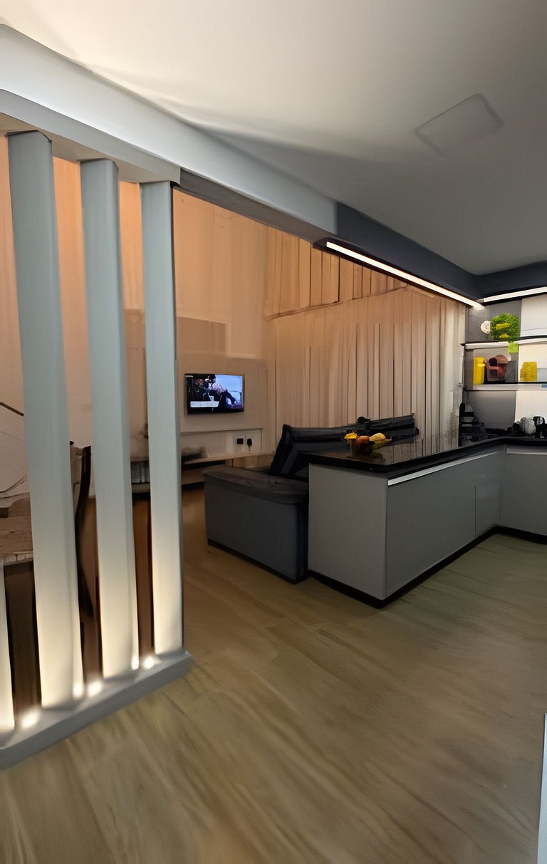 Apto Duplex Prímulas|1Q, Churrasqueira, Frente Av.