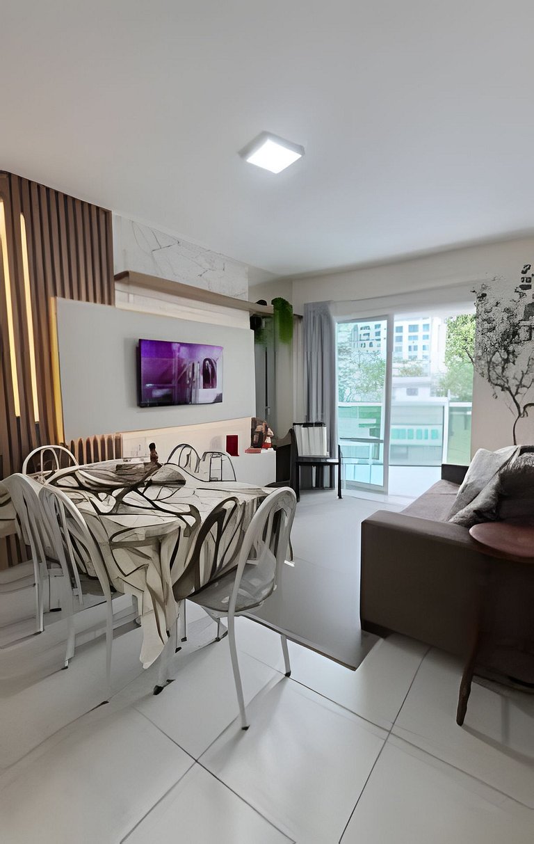 Apto Alamanda|2Q.Climatizado,Sacada Churrasqueira