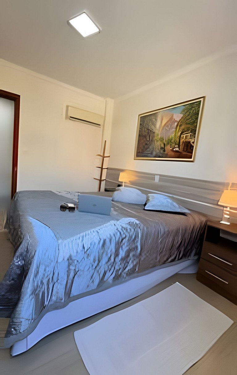 Apto Alamanda|2Q.Climatizado,Sacada Churrasqueira