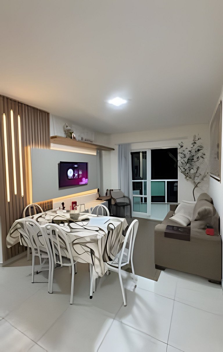 Apto Alamanda|2Q.Climatizado,Sacada Churrasqueira