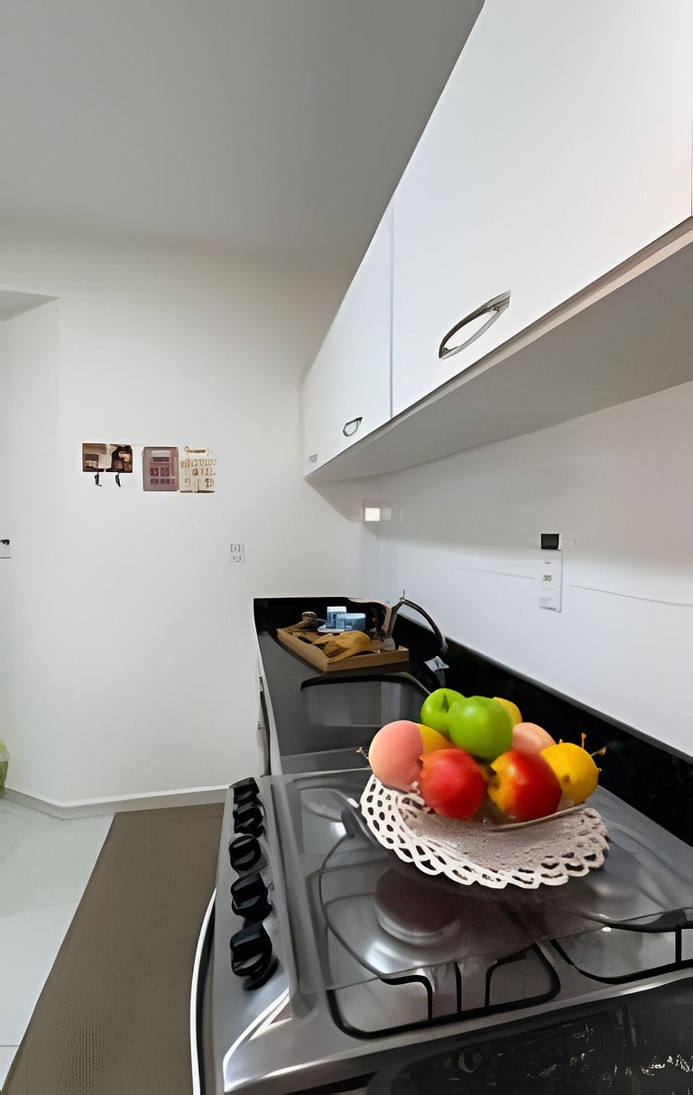 Apto Alamanda|2Q.Climatizado,Sacada Churrasqueira