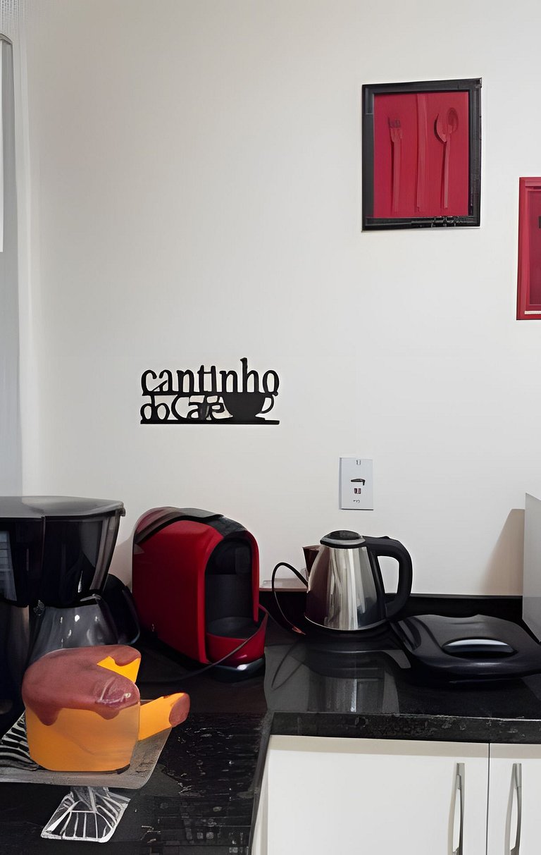 Apto Alamanda|2Q.Climatizado,Sacada Churrasqueira