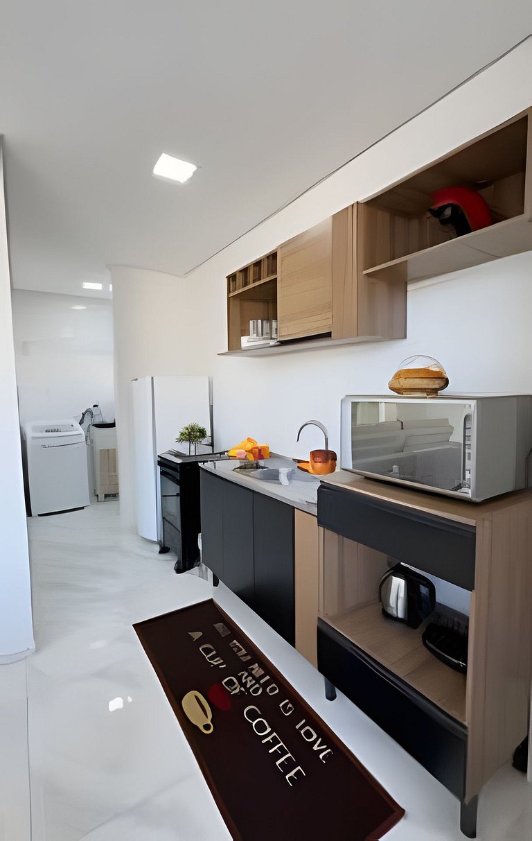 Apto Girassol|2Q, Churrasqueira, Frente Avenida