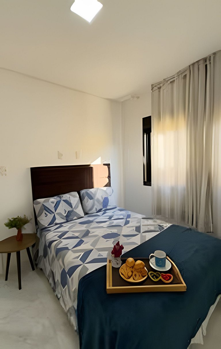 Apto Girassol|2Q, Churrasqueira, Frente Avenida