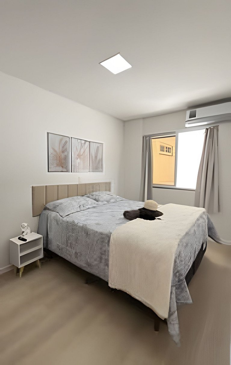 Apto Três Marias|2Q,Climatizado,Churrasqueira