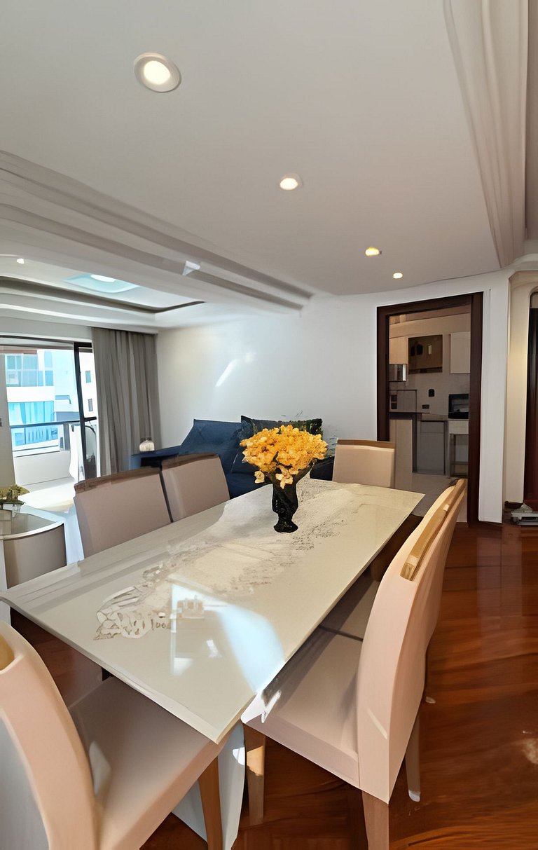 Apto Figueiras|3Q,Climatizado,Sacada Churrasqueira