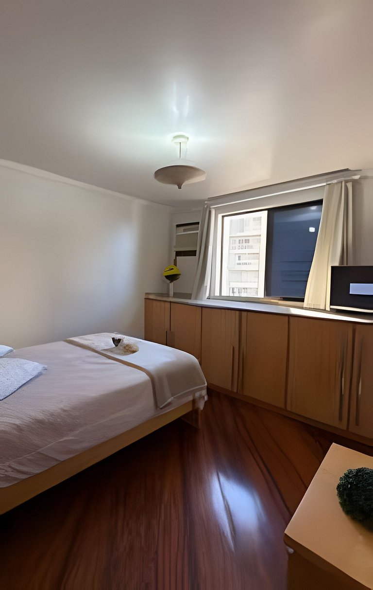 Apto Figueiras|3Q,Climatizado,Sacada Churrasqueira