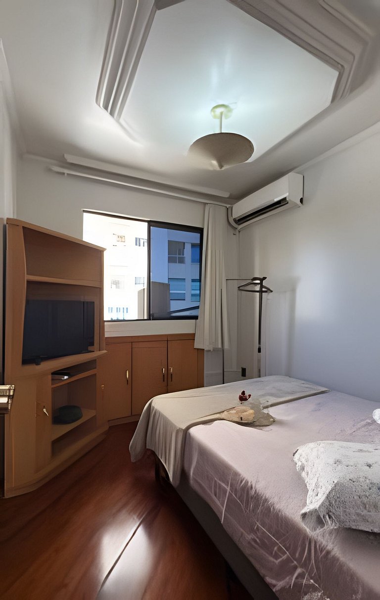 Apto Figueiras|3Q,Climatizado,Sacada Churrasqueira