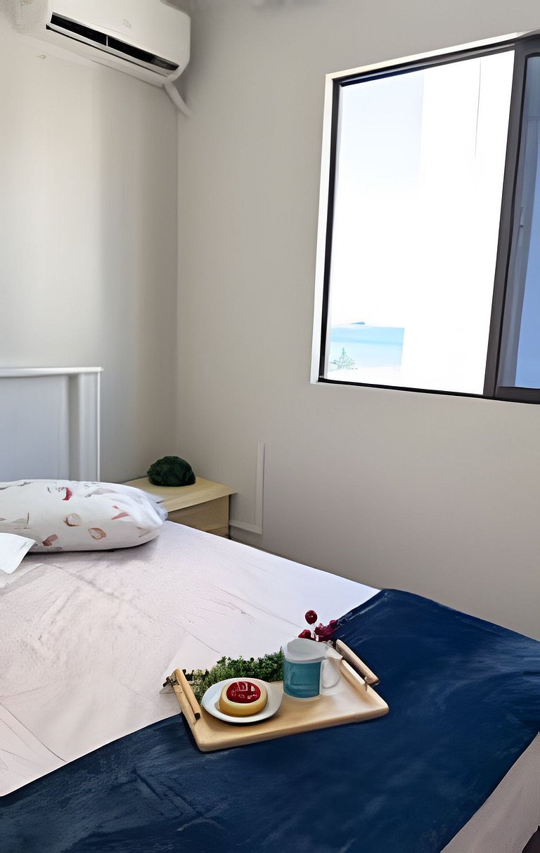 Apto Figueiras|3Q,Climatizado,Sacada Churrasqueira