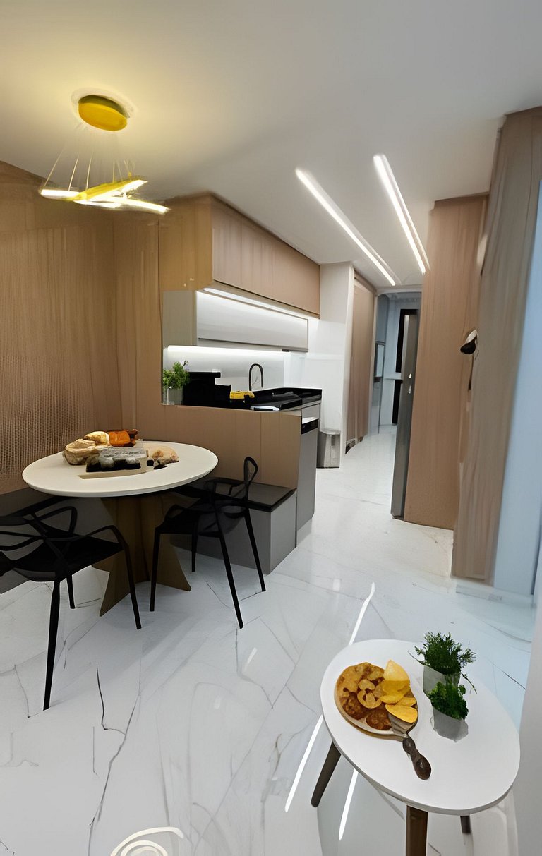 Apto Boca Leão|Climatizado,2 Garagens, 150m Termas