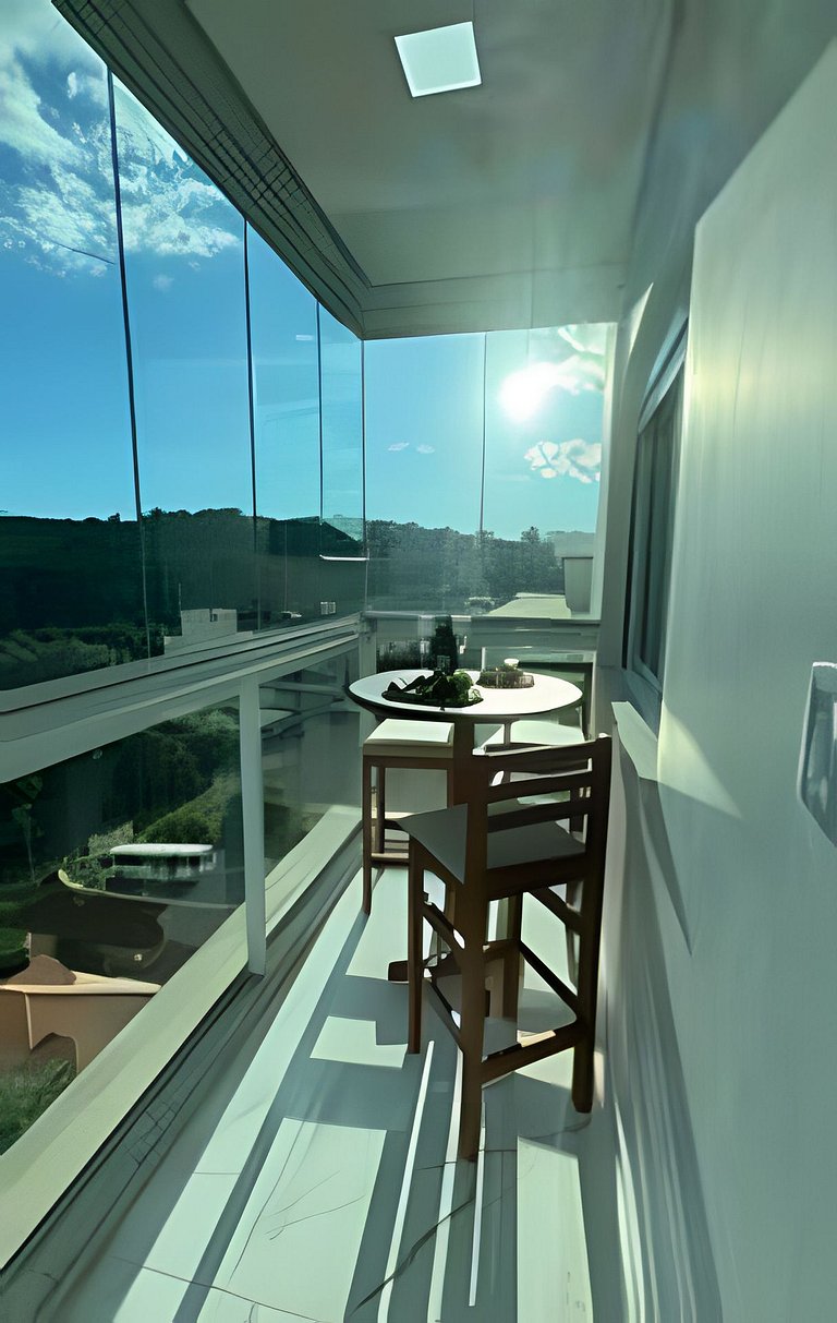 Apto Boca Leão|Climatizado,2 Garagens, 150m Termas