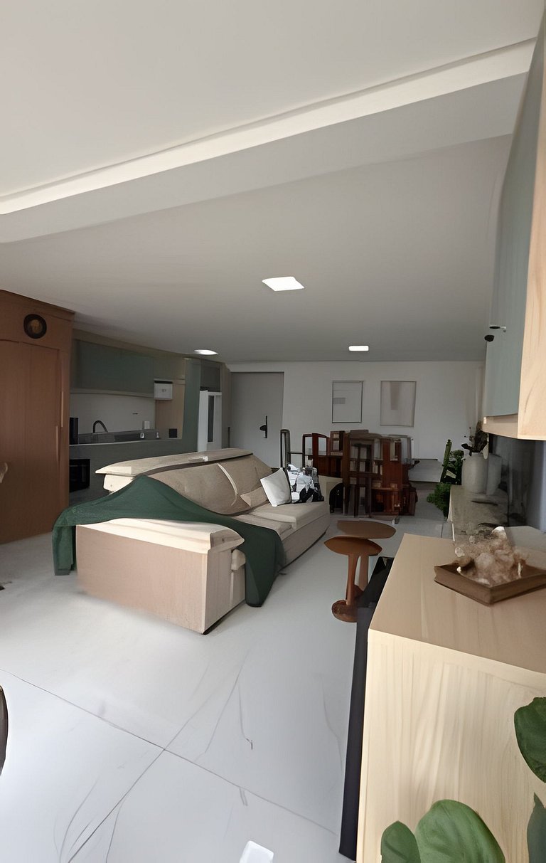 Apto Rosas|Climatizado,2 Garagens,Frente Avenida