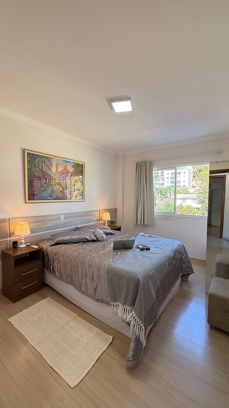 Apto Alamanda|2Q.Climatizado,Sacada Churrasqueira