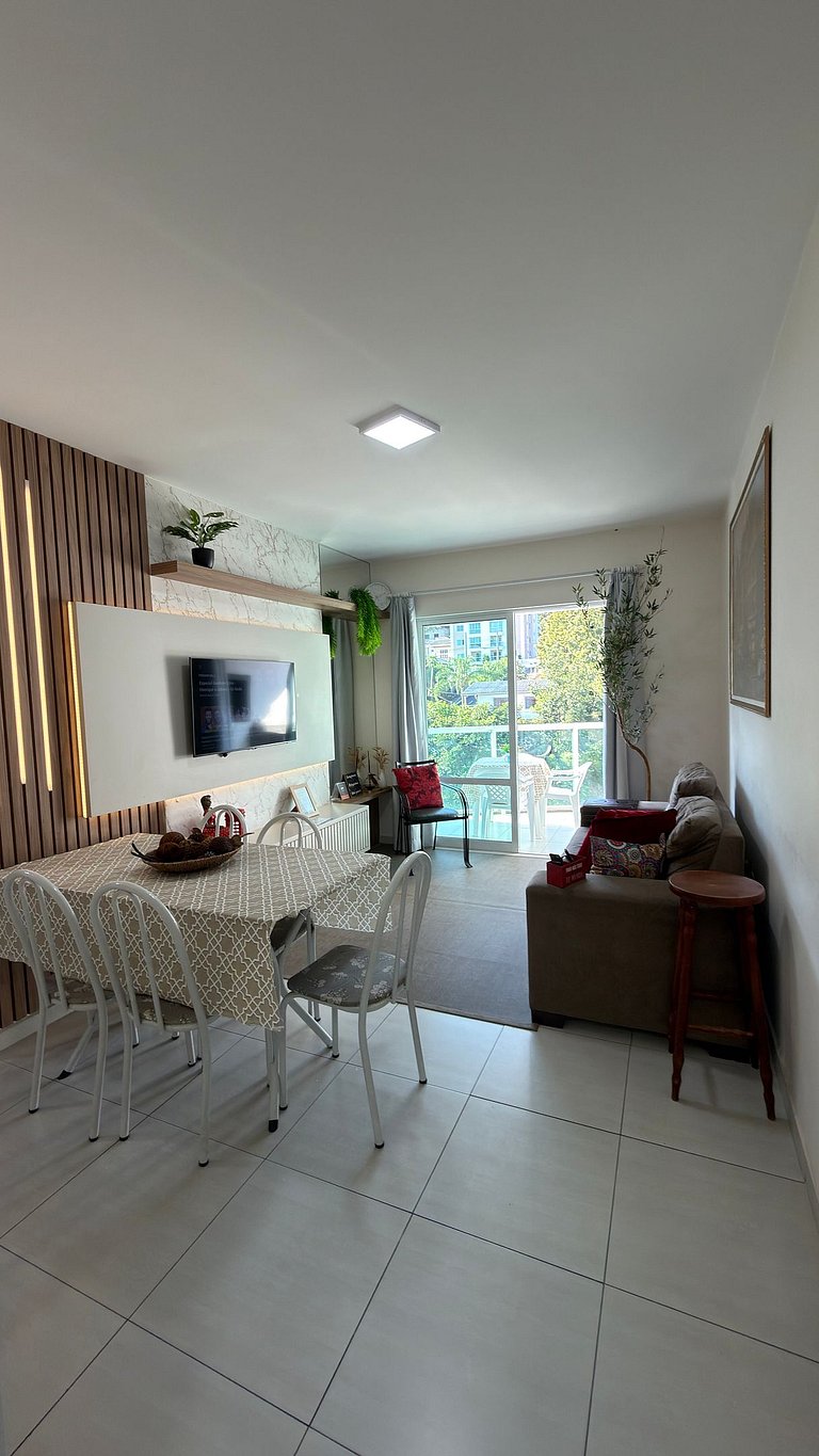 Apto Alamanda|2Q.Climatizado,Sacada Churrasqueira