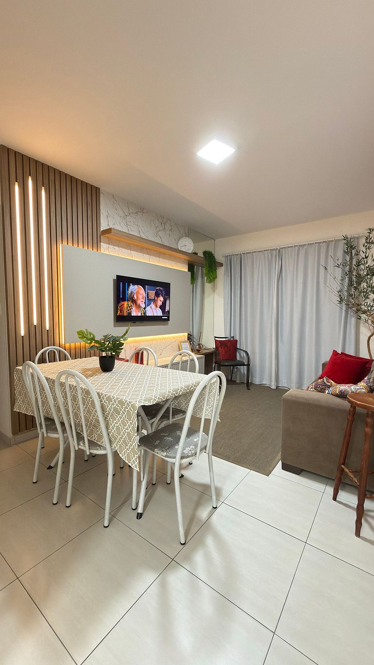 Apto Alamanda|2Q.Climatizado,Sacada Churrasqueira