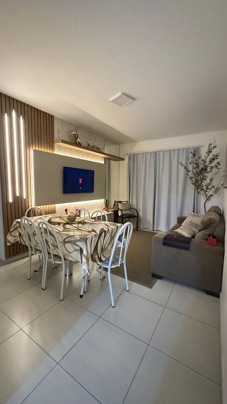 Apto Alamanda|2Q.Climatizado,Sacada Churrasqueira