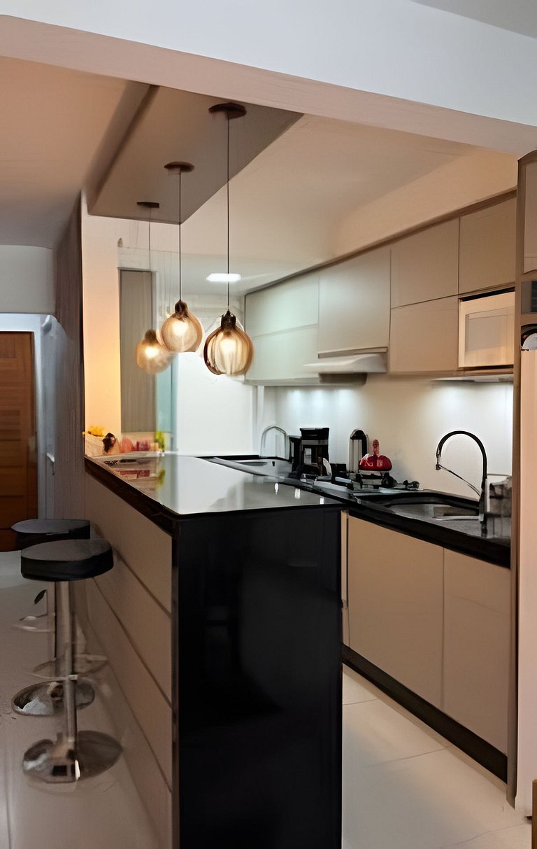 Apto Copo Leite|3Q c|Sacada,Churrasqueira,frente Av