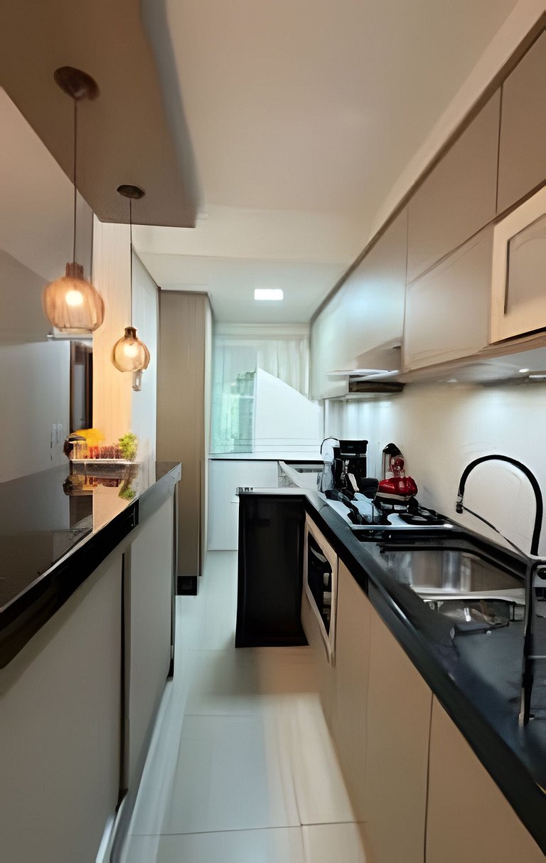 Apto Copo Leite|3Q c|Sacada,Churrasqueira,frente Av