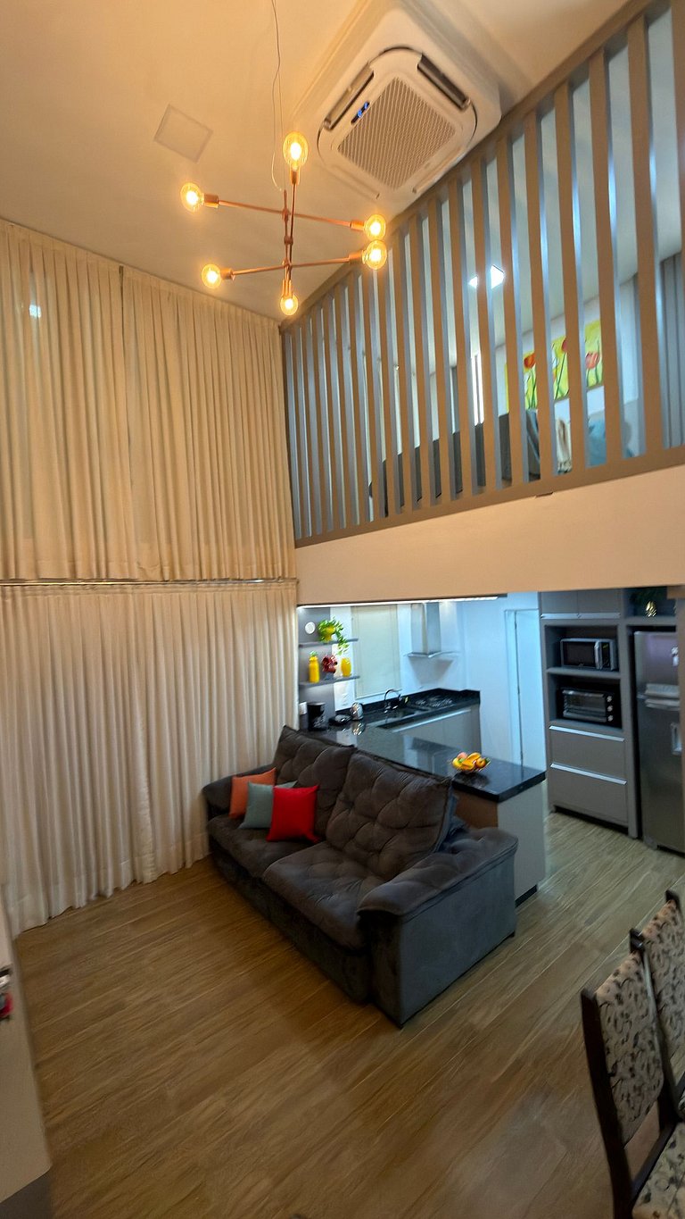 Apto Duplex Prímulas|1Q, Churrasqueira, Frente Av.