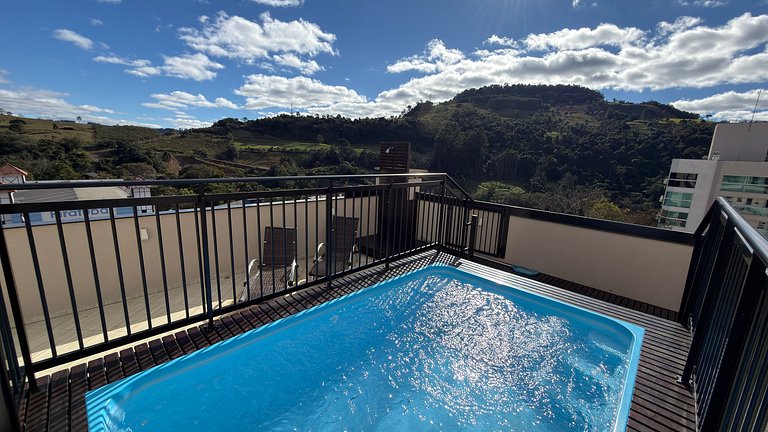 Cobertura Jasmim c/piscina|3Q toda climatizada!