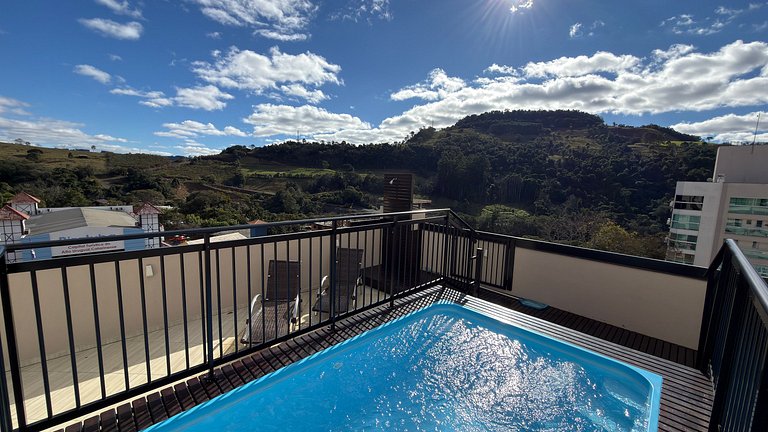 Cobertura Jasmim c/piscina|3Q toda climatizada!