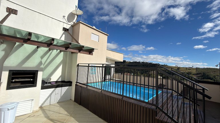 Cobertura Jasmim c/piscina|3Q toda climatizada!