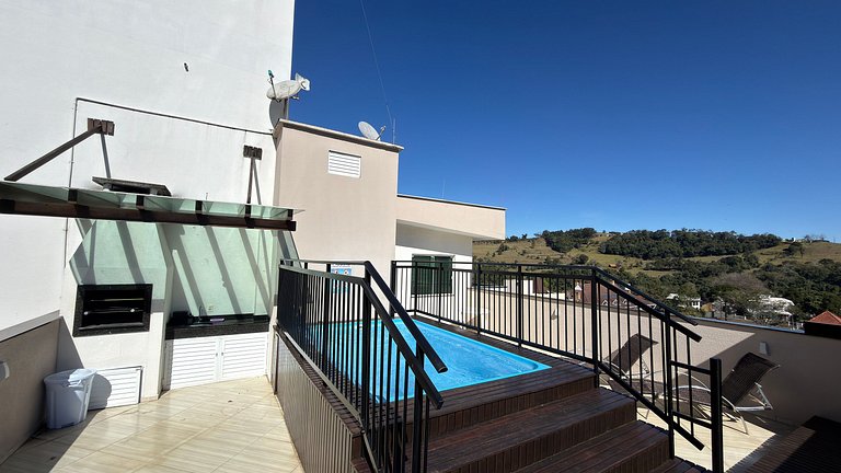 Cobertura Jasmim c/piscina|3Q toda climatizada!