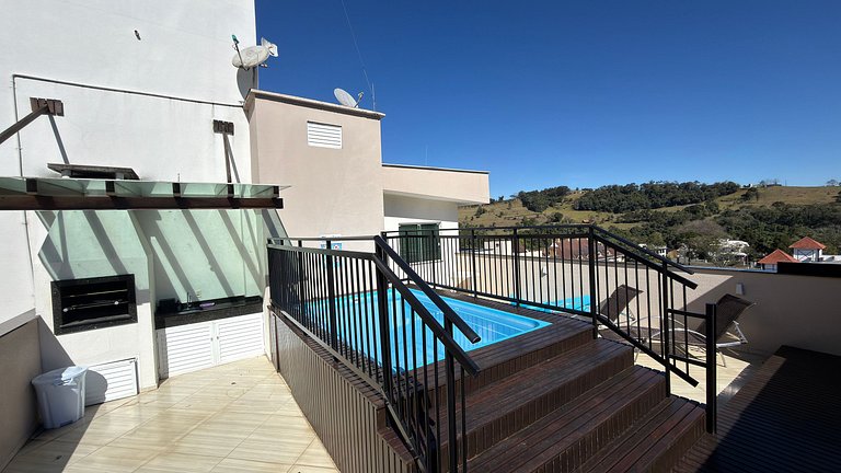 Cobertura Jasmim c/piscina|3Q toda climatizada!