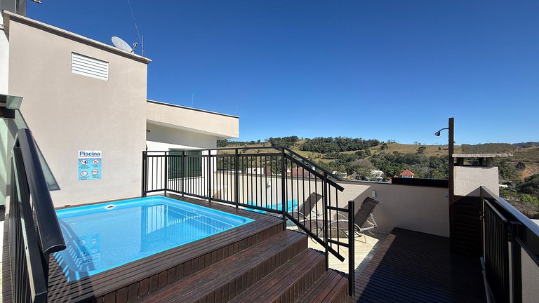 Cobertura Jasmim c/piscina|3Q toda climatizada!
