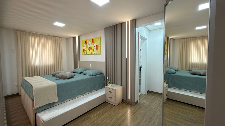 Duplex Prímulas|Climatizado,Churrasqueira,central