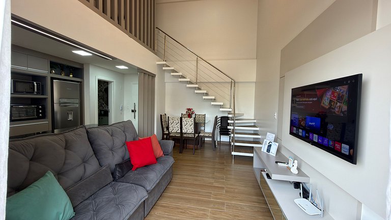 Duplex Prímulas|Climatizado,Churrasqueira,central