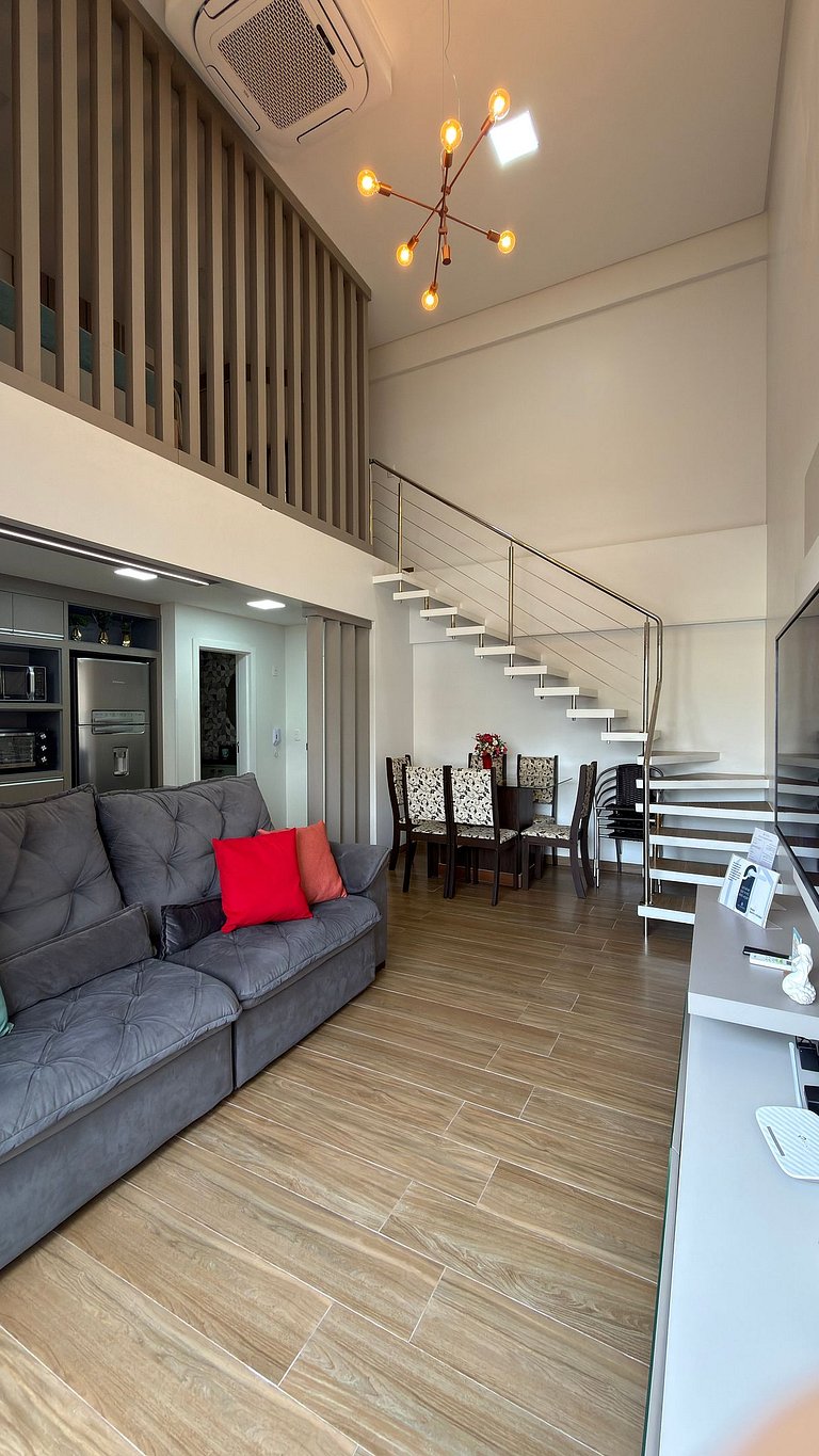 Duplex Prímulas|Climatizado,Churrasqueira,central