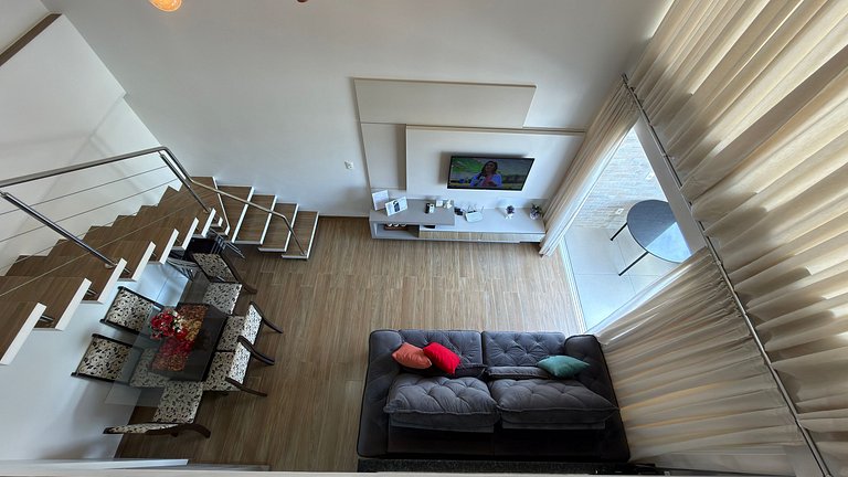 Duplex Prímulas|Climatizado,Churrasqueira,central