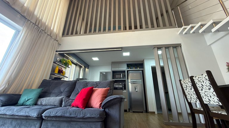 Duplex Prímulas|Climatizado,Churrasqueira,central