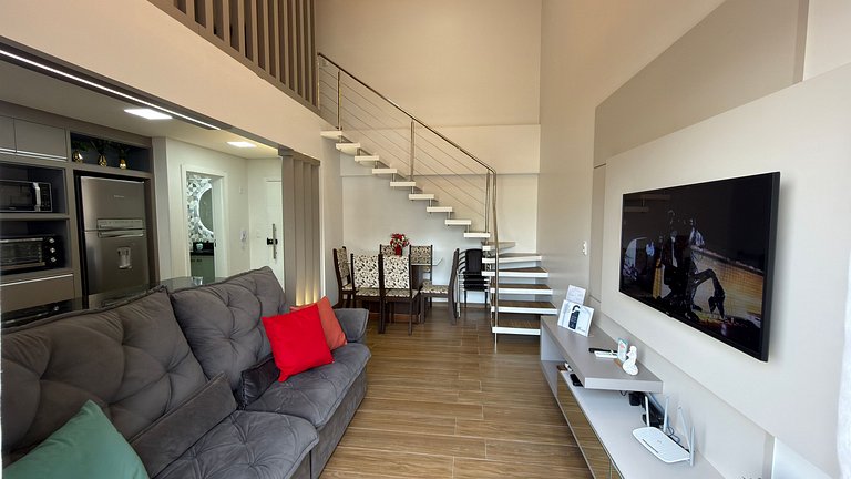 Duplex Prímulas|Climatizado,Churrasqueira,central