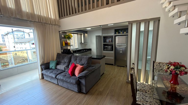 Duplex Prímulas|Climatizado,Churrasqueira,central