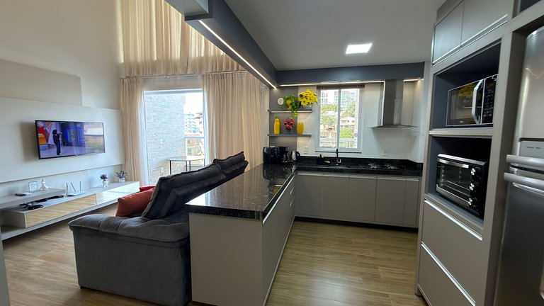Duplex Prímulas|Climatizado,Churrasqueira,central