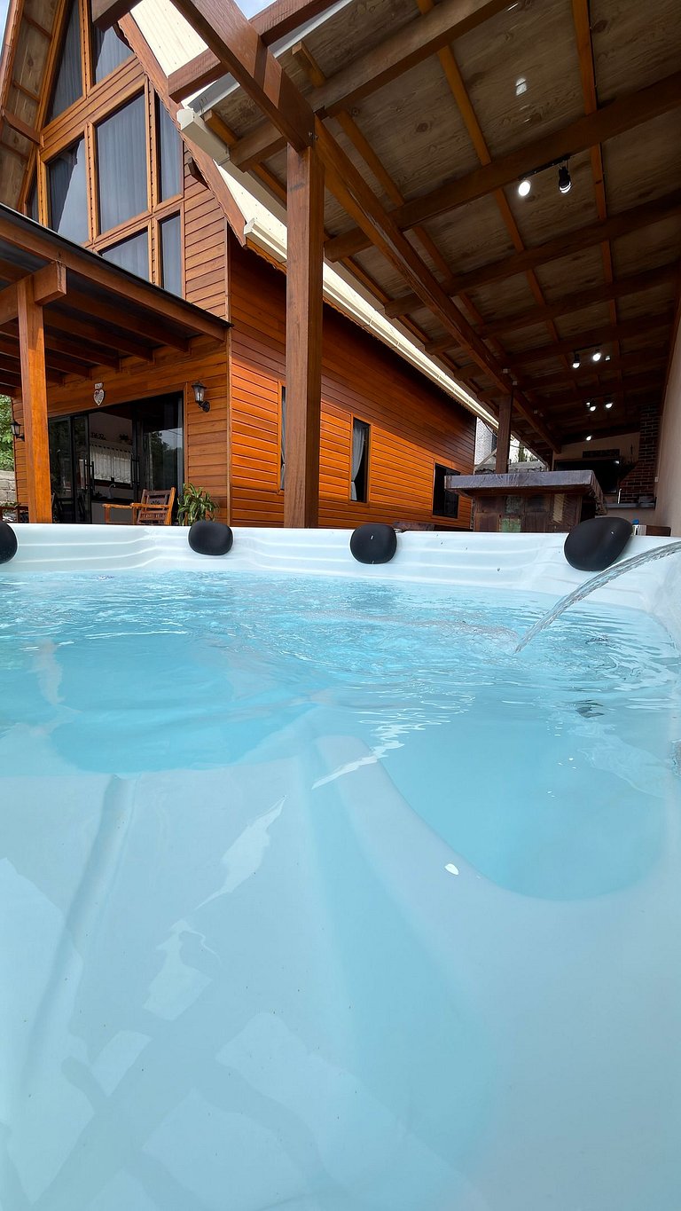 Cabana Águas|Jacuzzi,Espaço Gourmet,Lado Termas