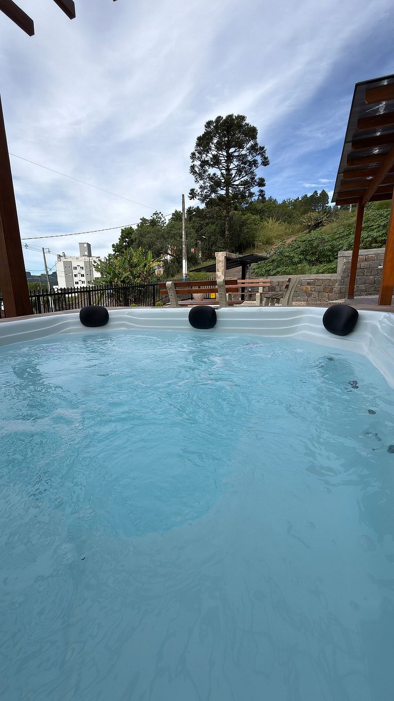 Cabana Águas|Jacuzzi,Espaço Gourmet,Lado Termas