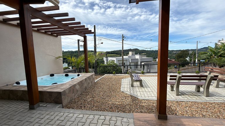 Cabana Águas|Jacuzzi,Espaço Gourmet,Lado Termas