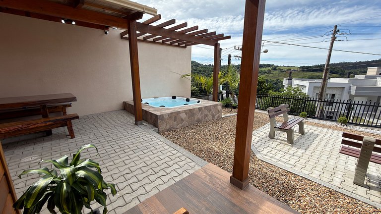 Cabana Águas|Jacuzzi,Espaço Gourmet,Lado Termas